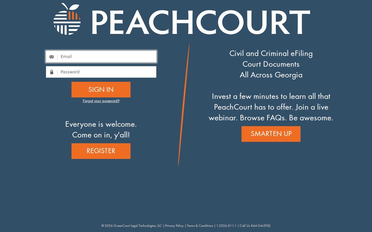 Oglethorpe County civil docket PeachCourt provider page