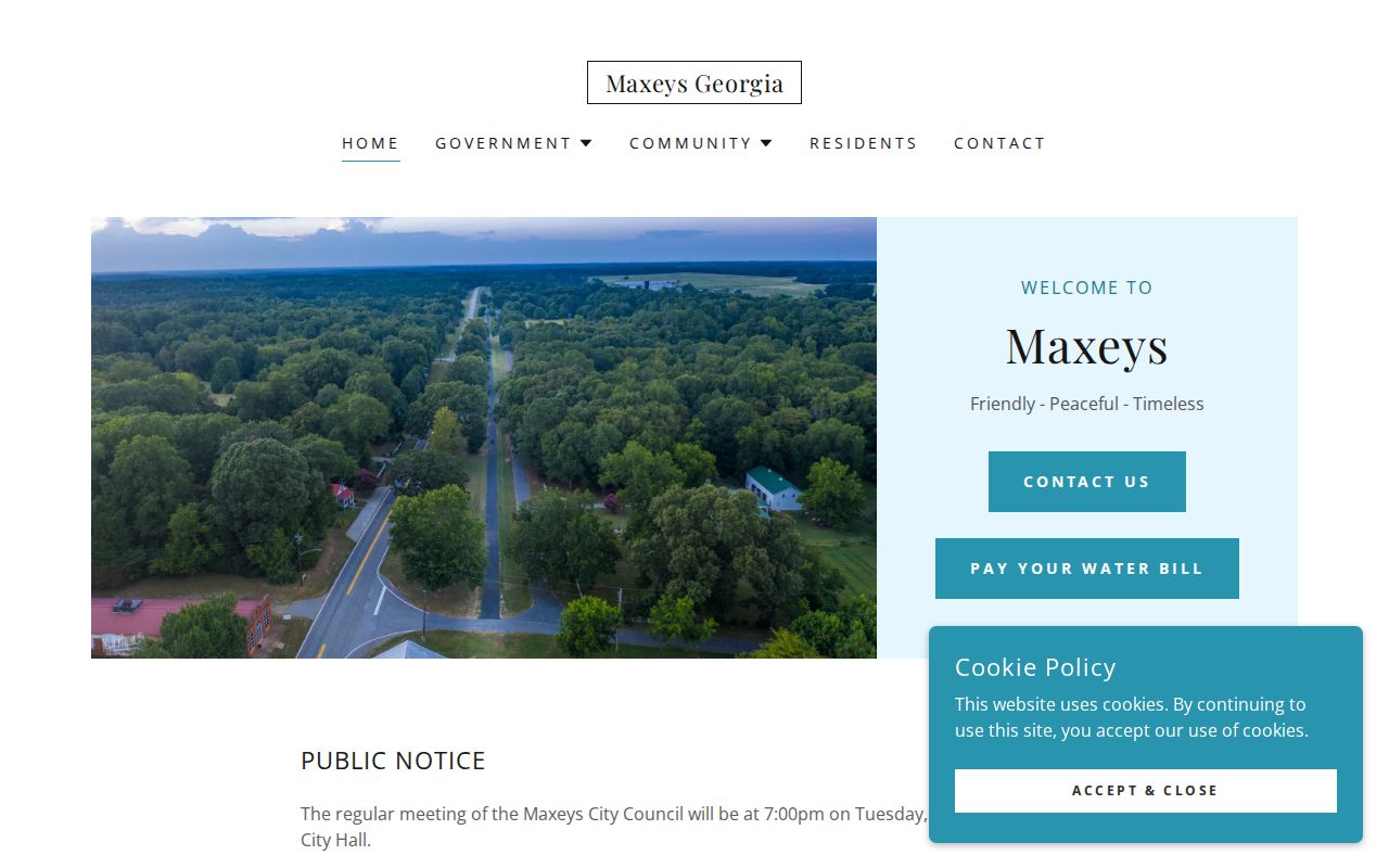 Maxeys court docket City Hall and official town page