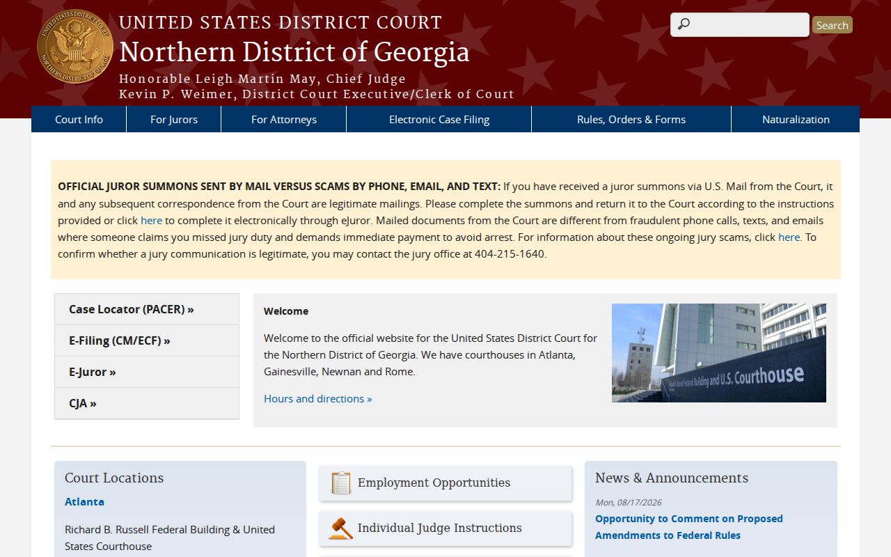 Oglethorpe County traffic record federal court boundary